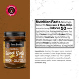 Sauce Goddess - Carolina Sweet Gold Barbecue Sauce - Tangy Mustard, Brown Sugar, Apple Cider Vinegar, Certified Gluten-Free, Vegan, 14 oz - 1 Pack