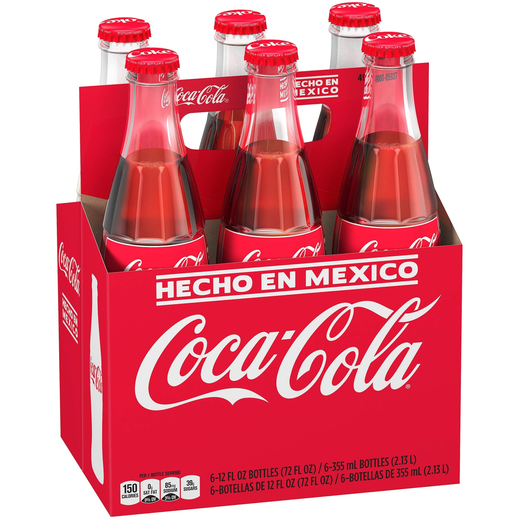 Mexican Coke Glass Bottle, 12 fl oz, 6 Pack Pack of 2