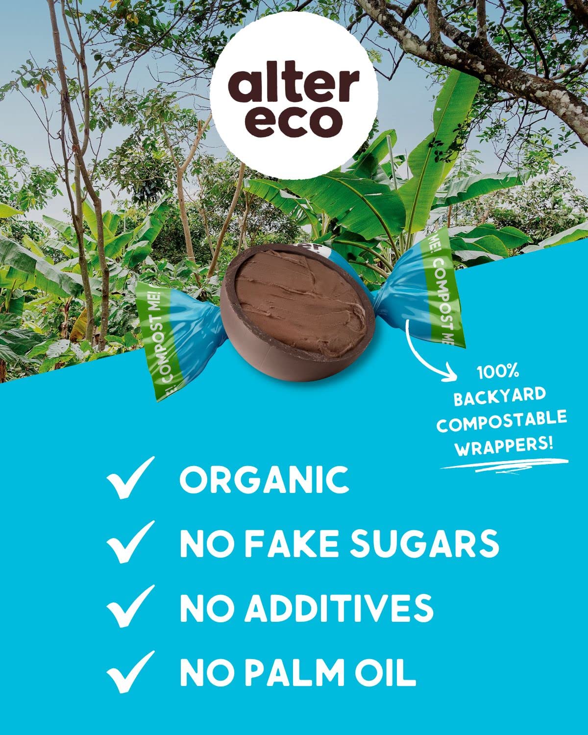 Alter Eco | Silk Velvet Truffles | 39% Pure Dark Cocoa, Fair Trade, Organic, Non-GMO, Gluten Free Dark Chocolate Truffles | 60 Truffles