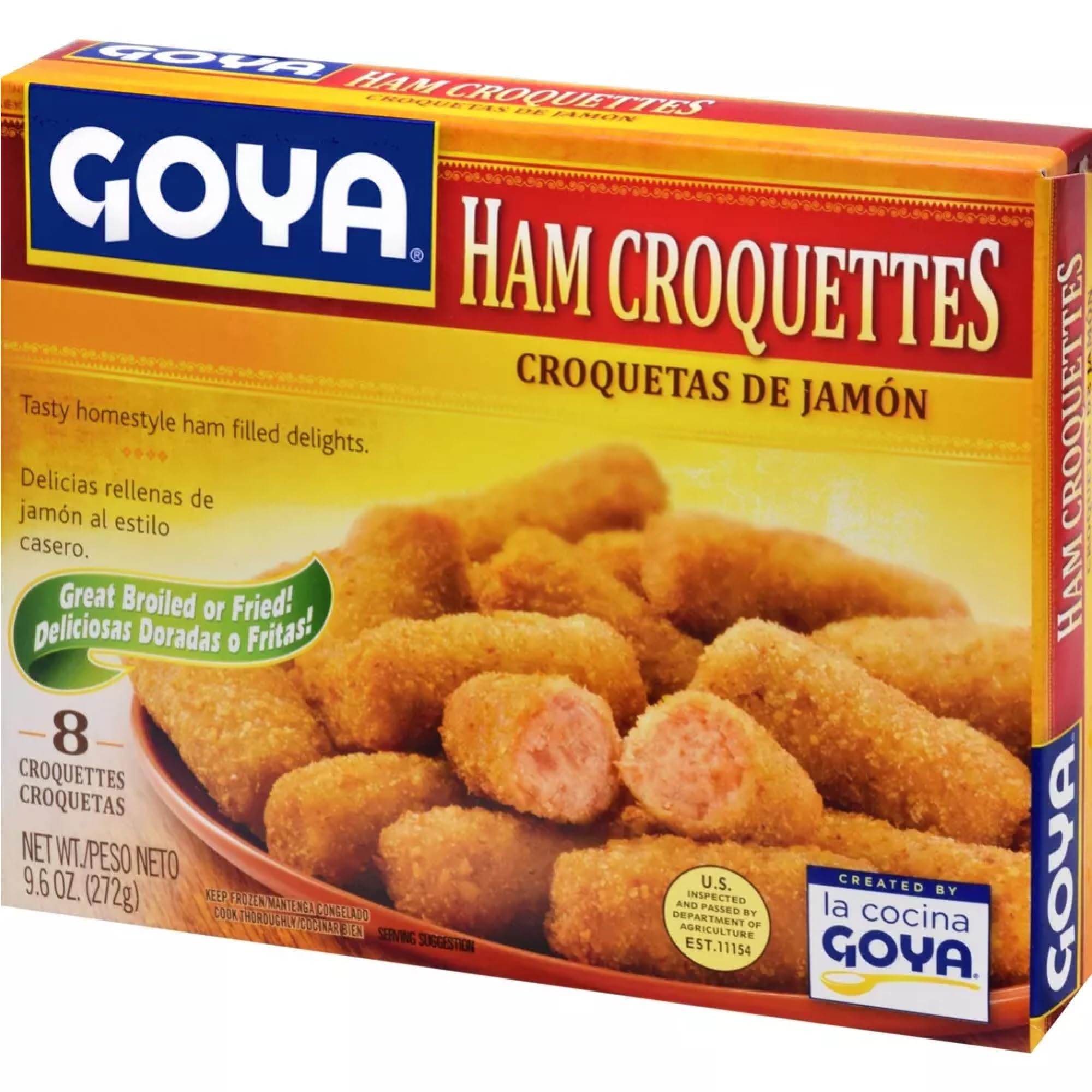 Salutem Vita - Frozen Ham Croquettes, Savory Appetizer Gift Set, 9,6 oz - Pack of 5