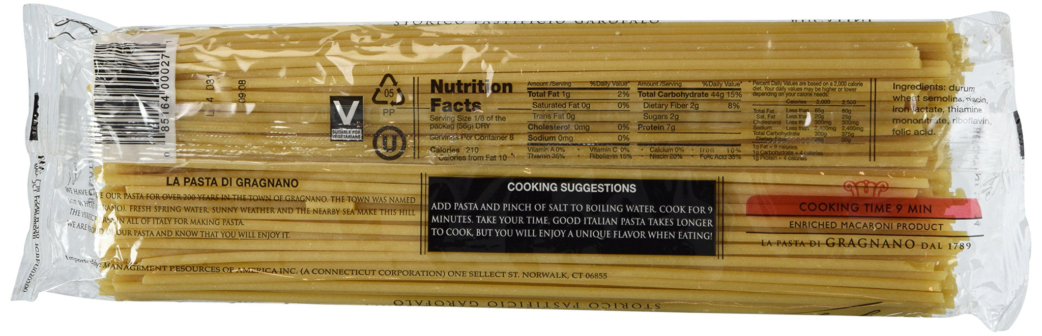 Garofalo - Premium Durum Wheat Semolina Bucatini Pasta, Italian Made, Bronze-Drawn, Al-Dente, One-Ingredient Pasta (2 pack)