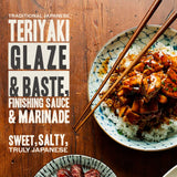 Gojo Teriyaki Glaze & Baste, Japanese Steakhouse Teriyaki Sauce & Marinade for Chicken, Steak, Salmon and Vegetables, Hibachi Style All-Natural