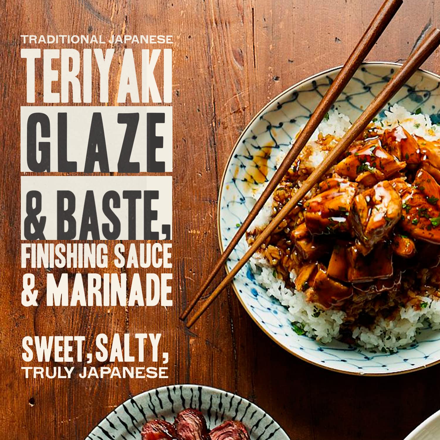 Gojo Teriyaki Glaze & Baste, Japanese Steakhouse Teriyaki Sauce & Marinade for Chicken, Steak, Salmon and Vegetables, Hibachi Style All-Natural