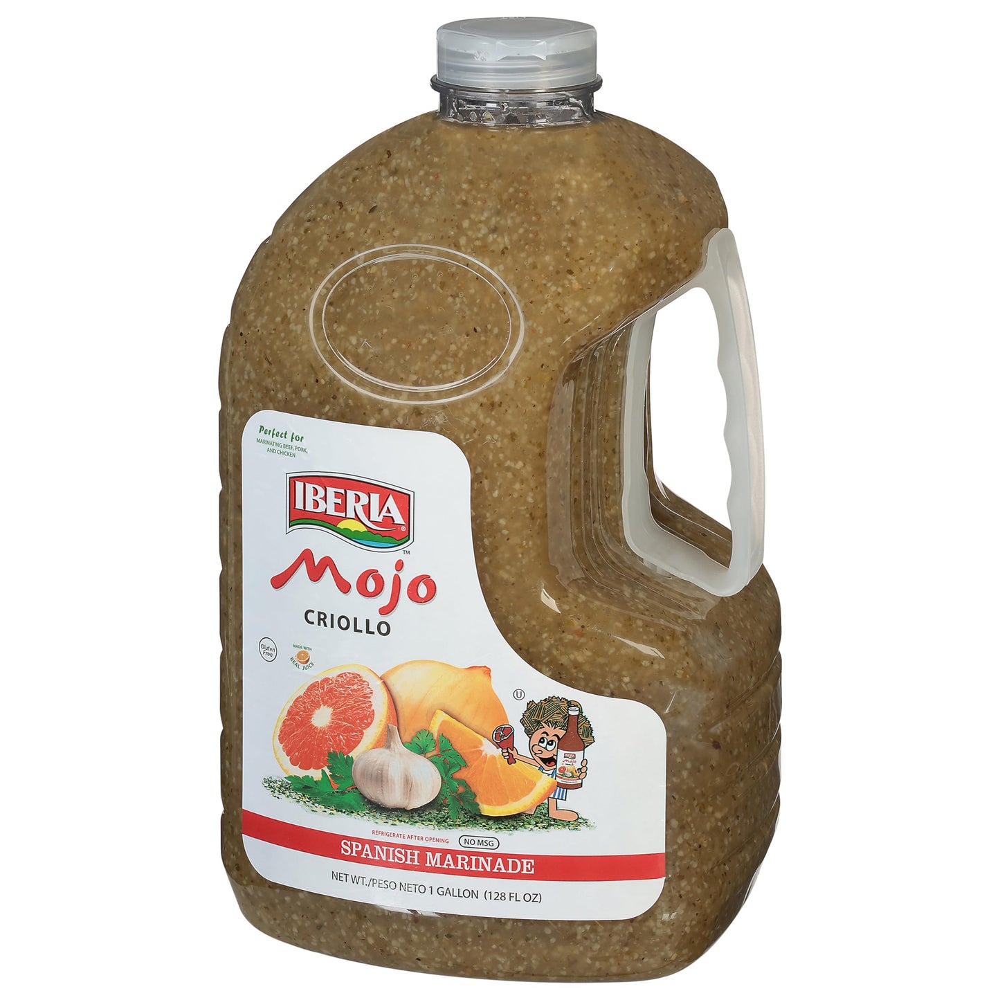 Iberia Mojo Criollo, Spanish Marinade Perfect for Marinating Chicken, Beef & Pork, Made With Real Orange Juice, 128 Fl Oz
