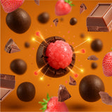 Popping Candy - 40 Mini Packs - Chocolate Rocks - Strawberry Flavored Candy Rocks - Individually Wrapped Candy for Classroom Rewards and Party Favors