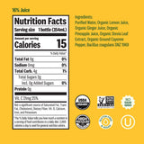 Suja Organic Cold-Pressed Ginger Love, Fruit Juice with No Additives, Excellent Source of Vitamin C for Immunity Support, Vegan, Plant-Based & USDA