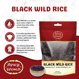 Spicy World Minnesota Grown Black Wild Rice 24oz Bag (1.5LB) | Premium Quality | All Natural, Hearty Grain with Rich Flavor | Perfect for Rice Dishes & Recipes