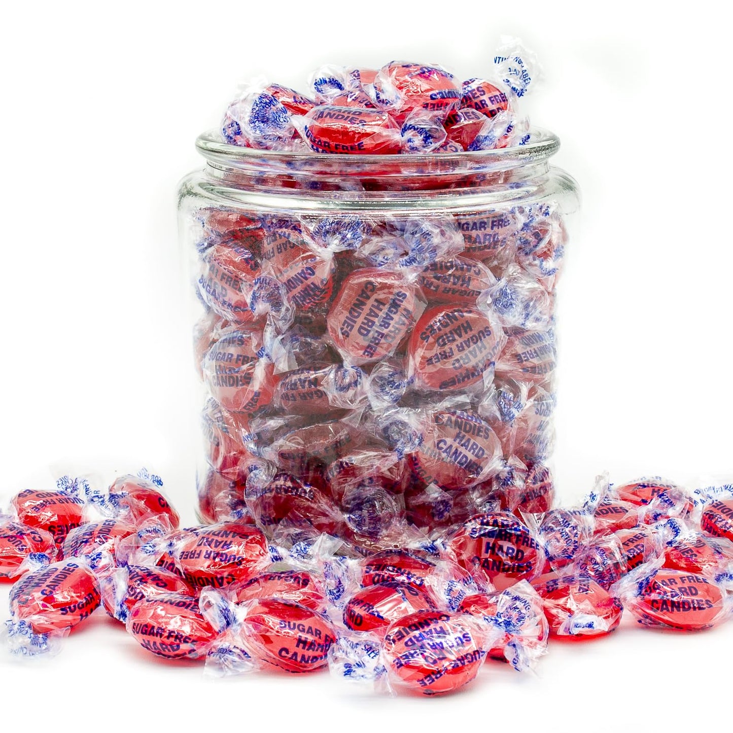 SUGAR FREE CINNAMON Hard Candy 2 lb - Bulk Keto Snacks for Diabetics in Resealable Bag, Individually Wrapped