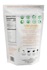 WILD GROATS Organic Raw Buckwheat - Grown in USA, Sproutable Seeds, 16 Oz. Gluten Free, Hulled, Vegan Complete Protein, Whole Grain, Non-GMO | For Sprouting, Flour, Cereal, Porridge, Cooking