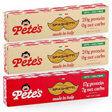 Pete's Pasta Spaghetti Noodles | 20g Protein Pasta, No Carb + Low Carb Pasta | Keto, Carb Free Pasta | Healthy, Zero Carb Italian Pasta From Italy |