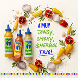 Tari Hot Sauce - Rocoto & Amarillo Pepper Variety Pack - Aji Amarillo + Zesty Verde + Smoky Heat - 11.8oz each (3Pk)
