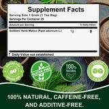 Matico Tea (Soldier's Herb) - 25 Tea Bags of All Natural Matico Herb Leaves - Herbal Tea from Peru (Piper aduncum aka Spiked Pepper, Hierba del