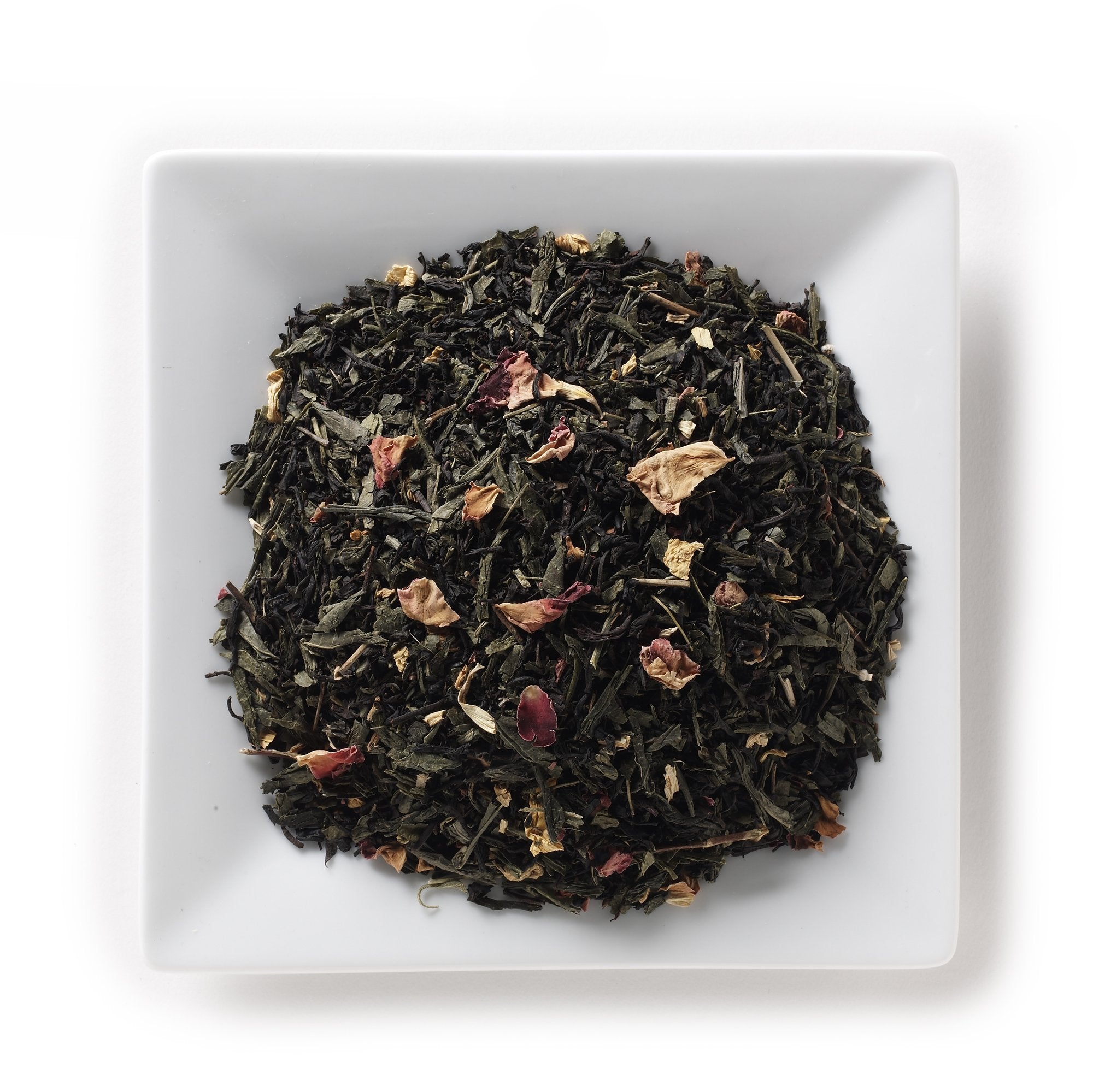 Mahamosa Flavored Black Tea and Green Tea Blend Loose Leaf (Looseleaf)- Emperor's 7 Treasures Peach Tea 8 oz