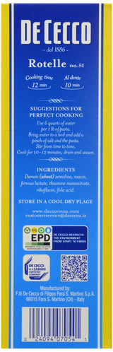 De Cecco Pasta Rotelle No.54, 16 oz