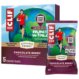 CLIF BAR - Energy Protein Bars - Limited Edition Run the World - Chocolate Berry - Made with Organic Oats - Energy Bars - Non-GMO (5 Pack)