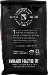 Dynamite Roasting, Coffee Suplicar Clemencia Dark Roast Organic, 12 Ounce