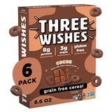 Three Wishes Grain-Free Protein Breakfast Cereal, 8g Protein and 3g Fiber - Healthy, Low-Sugar Breakfast Cereal, Gluten Free, Vegan-Friendly, Made