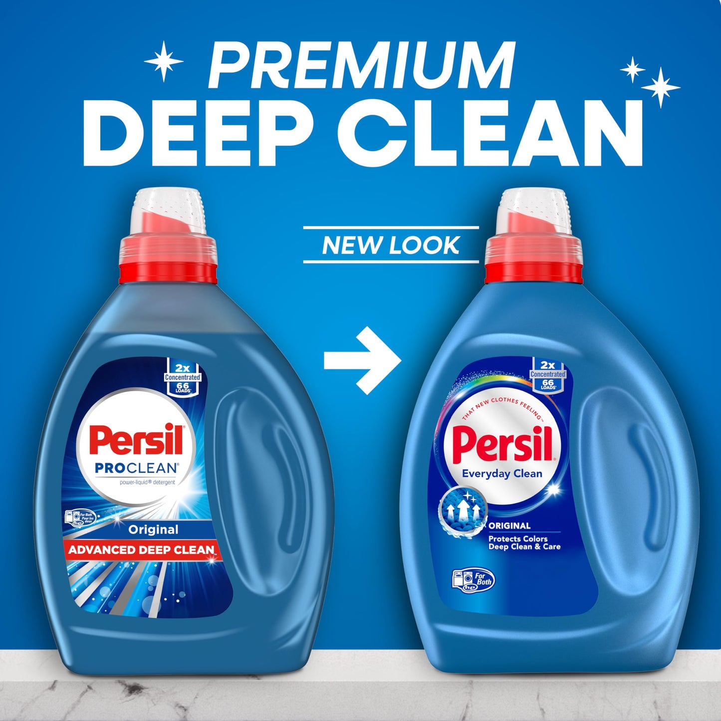 Persil Original Everyday Clean Liquid Laundry Detergent, 50 Fl Oz, 66 Loads, Ultra Concentrated, Deep Clean & Care for Colors & Whites, Laundry Soap