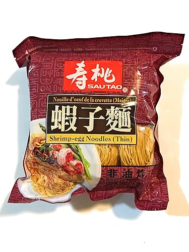 Sautao Shrimp-Egg Noodles(Thin) 16 Oz-2 Pack