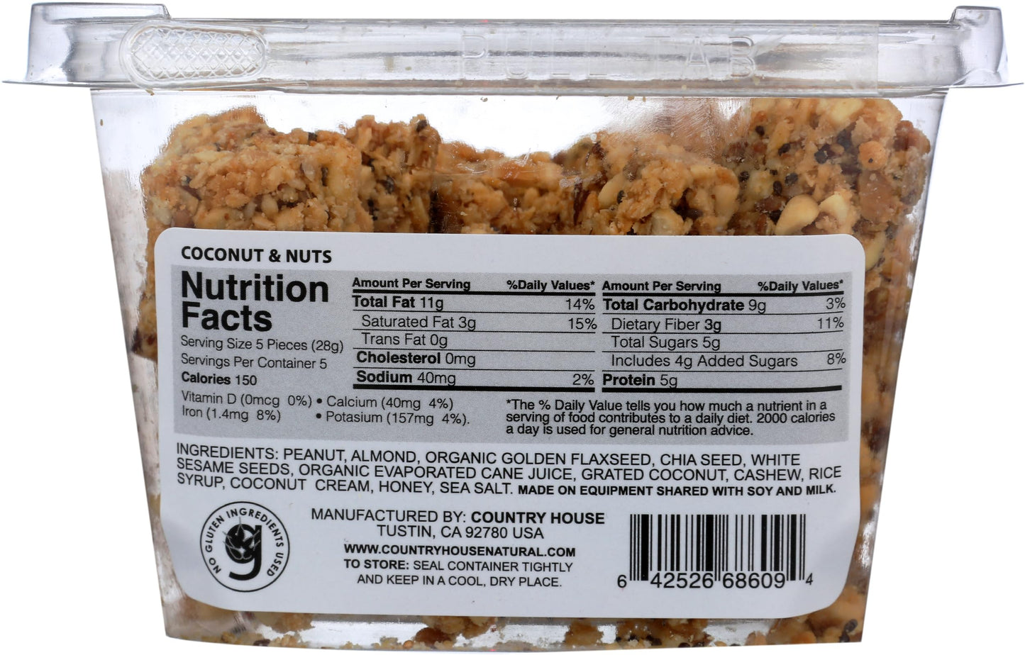 Country House Coconut and Nuts, 7 OZ