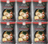 Hakubaku Japanese Ramen Noodle Soup, SHOYU, 3.88oz (Pack of 6), Authentic Japanese ramen non-fried & soft noodles, shelf-stable