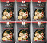 Hakubaku Japanese Ramen Noodle Soup, SHOYU, 3.88oz (Pack of 6), Authentic Japanese ramen non-fried & soft noodles, shelf-stable