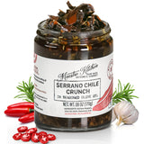 MAESTRO KITCHEN Spicy Serrano Chile Crunch | Mexican Chili Crisp in Olive Oil 6oz 2 Pack | All Natural Chili Oil Hot Sauce w/ 100% Olive Oil, Garlic