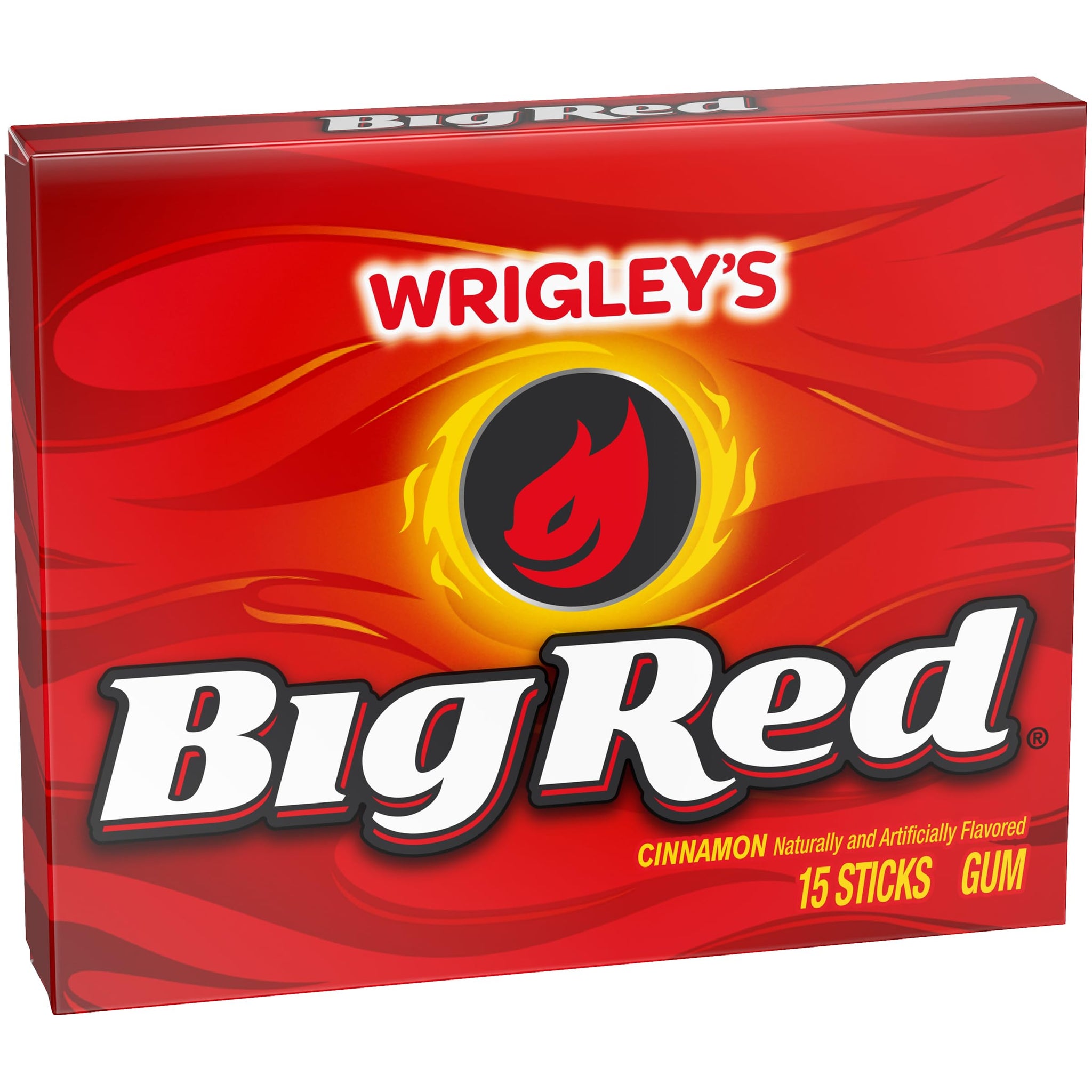 Wrigley Cinnamon Chewing Gum, 15 Stick (Pack of 4), 60 Gum Pieces, Cinnamon Gum