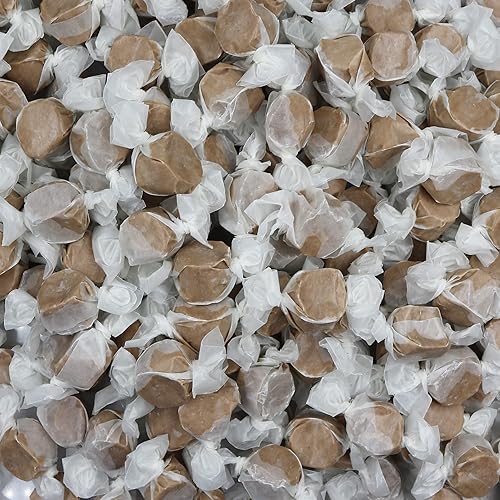 Gourmet Soft and chewy Salt Water Taffy Candy - Individually Wrapped - Bulk bag (Chocolate, 3 Pound (Pack of 1))