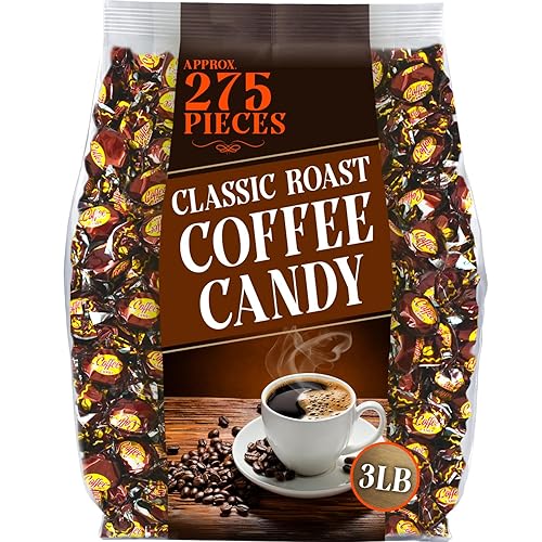 A Great Surprise Coffee-flavored Hard Candies - 3 Pounds - Individually Wrapped - Big Bulk Coffee Candy Original (Classic Roast)