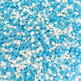 Snowflake Crystals Sanding Sugar | Sprinkles | Snowflake Sprinkles | Blue Sugar | Blue Sprinkles | Cookie Sprinkles | Manvscakes