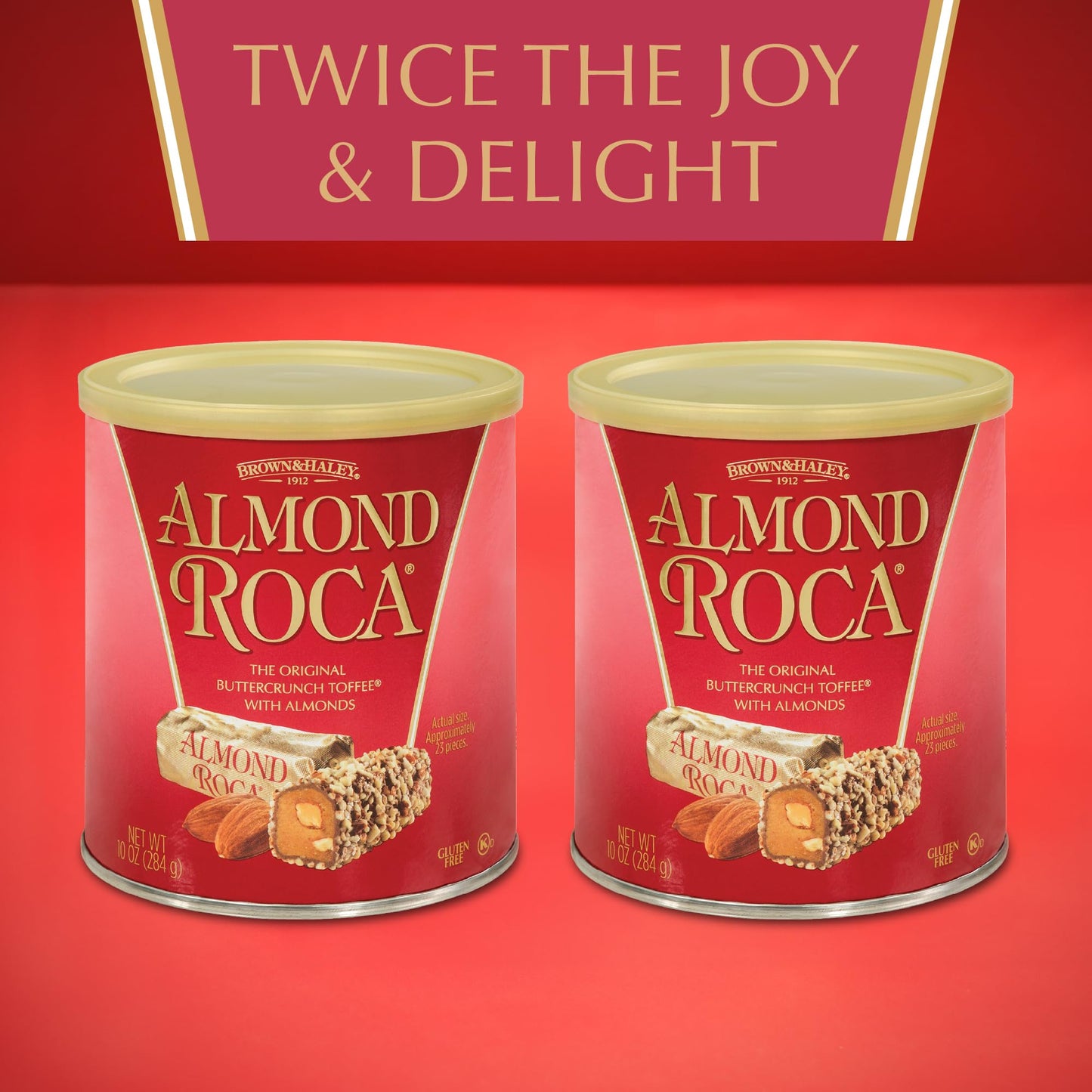 Almond Roca Buttercrunch Toffee with Chocolate and Almonds (Pack of 2),1.87 pounds