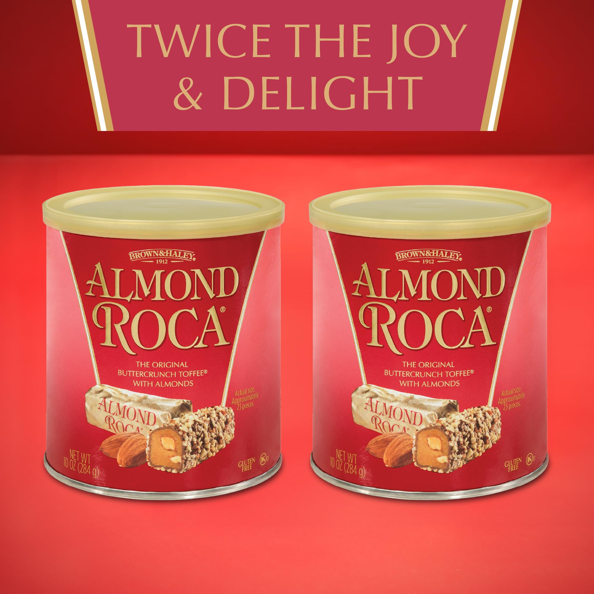 Almond Roca Buttercrunch Toffee with Chocolate and Almonds (Pack of 2),1.87 pounds
