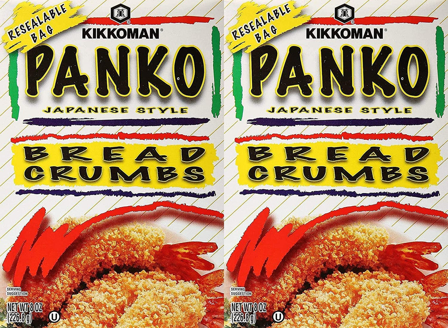 Kikkoman Panko Japanese Style Bread Crumbs, 8 Oz Pack of 2