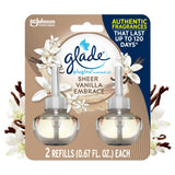 Glade Plugins Scented Oil, 1.34 fl. oz, 2Count. (Sheer Vanilla Embrace, Pack of 3), Blue