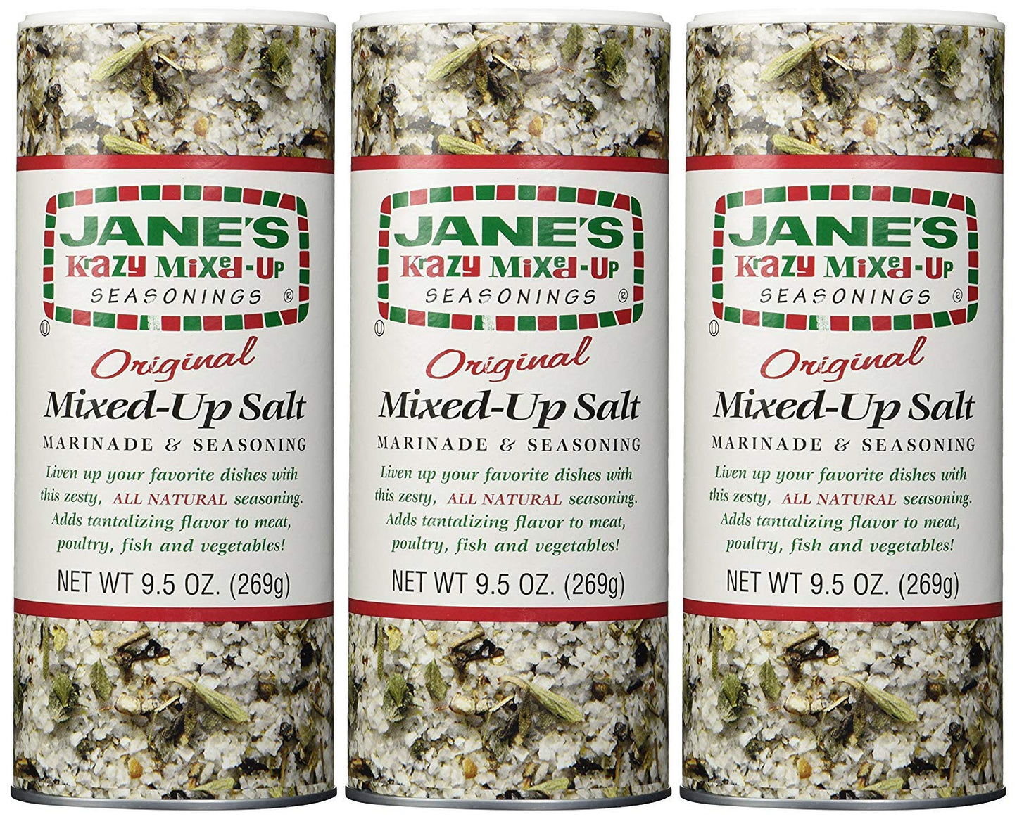 Jane's Krazy Mixed-Up Original Salt Blend 9.5 oz (Pack of 12)