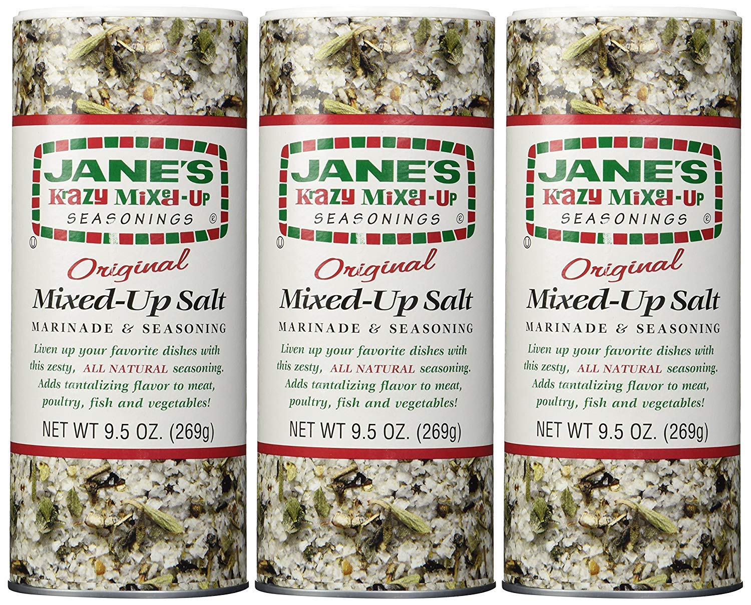 Jane's Krazy Mixed-Up Original Salt Blend 9.5 oz (Pack of 12)