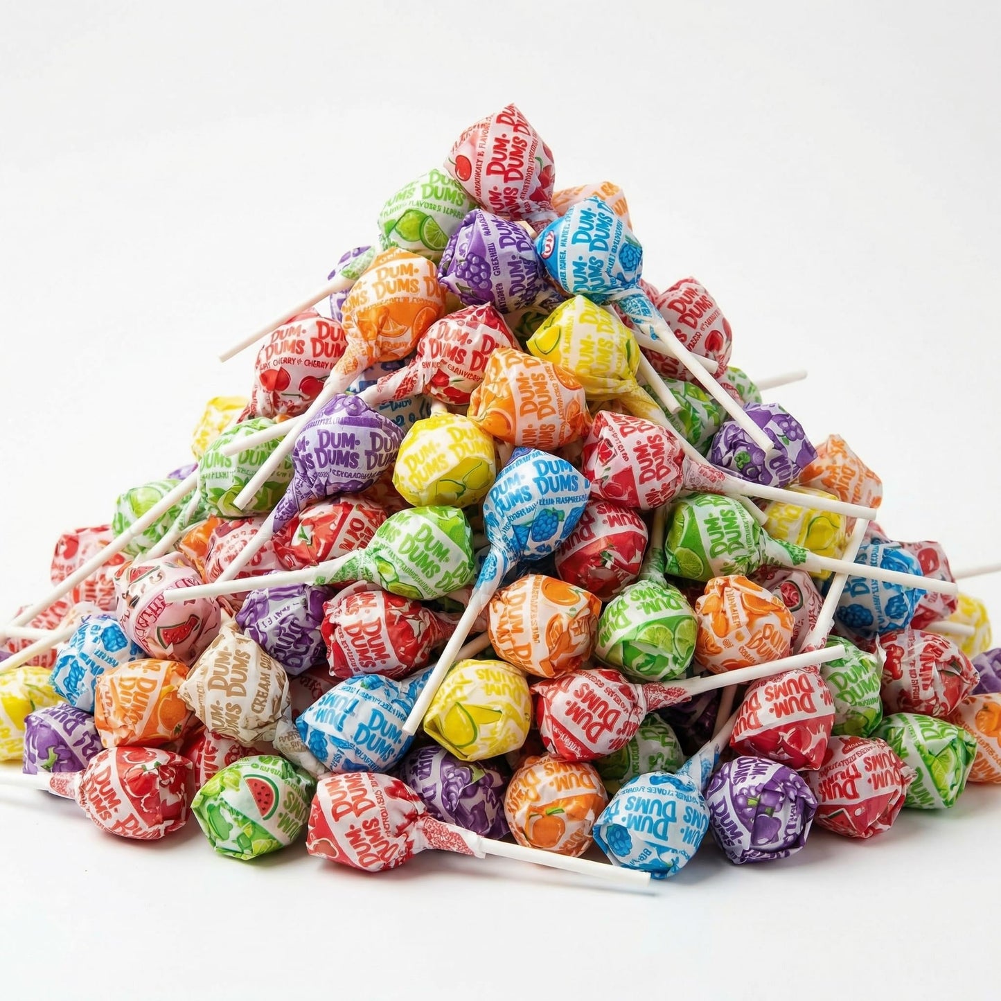 Dum Dum Pops Original Mix Lollipops 1 Pound (Approx. 80 Pops) - Bulk Suckers, Assorted Flavors, Gluten-Free, Individually Wrapped Pops