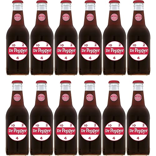 Dr. Pepper Real Sugar Soda, 12 Ounce (12 Bottles)