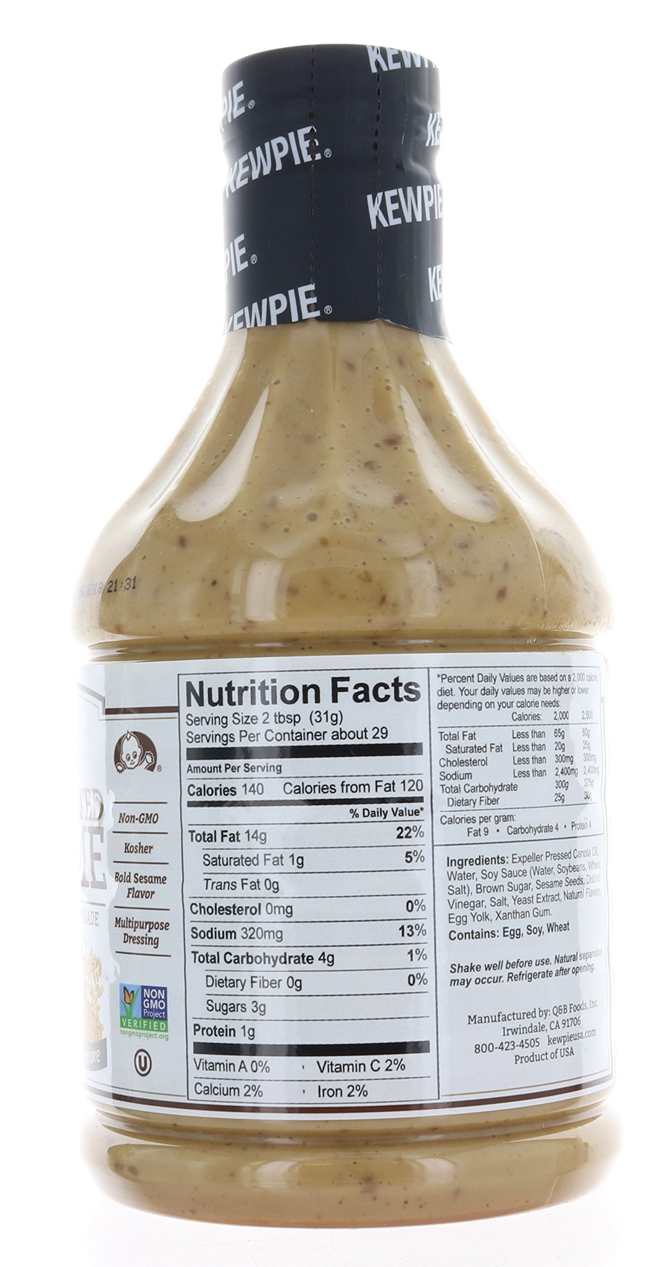 Kewpie Creamy Deep Roasted Sesame Dressing & Marinade, 30 Fluid Ounce (2 Pack)