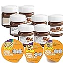 Hazelnut Spread & Peanut Butter Chocolate Snack Variety Pack - Mini Single Serve Cups for Lunchbox, Kids Snacks, Breakfast, School, Travel, Portion