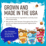 The Good Bean Crunchy Chickpeas - Sea Salt - (6 Pack) 6 oz Resealable Bag - Roasted Chickpea Beans - Vegan Snack with Good Source of Plant Protein