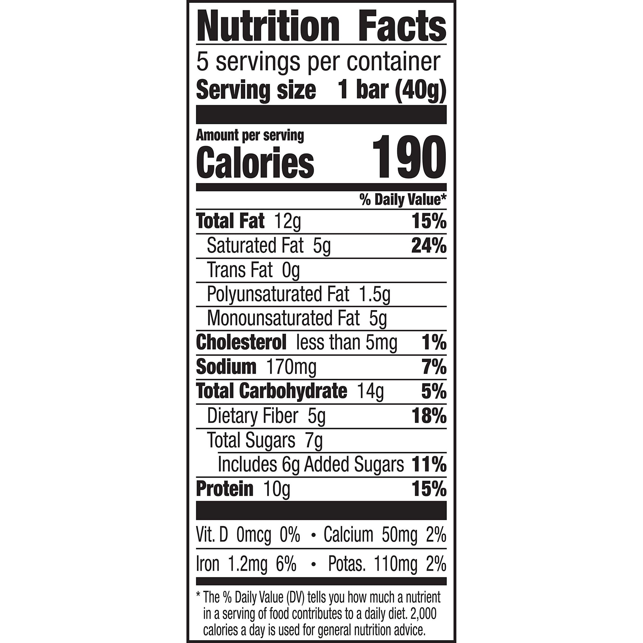 Nature Valley Protein Granola Bars, Coconut Almond, Snacks Bars, 5 ct