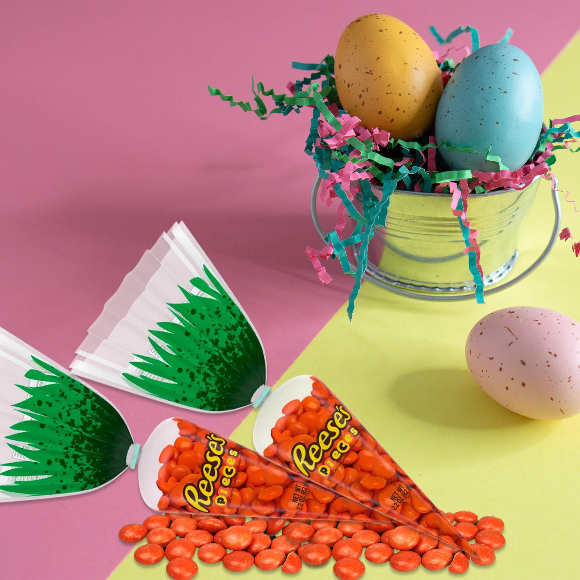 Peanut Butter Chocolate Pieces Carrots 2.2oz (Pack of 3) Easter Candy