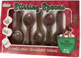 R.M. Palmer Milk Chocolate Stirring Spoons, Perfect to use in Warm Milk or Coffee, Making Candy Fun Since 1948 (5 Pack)