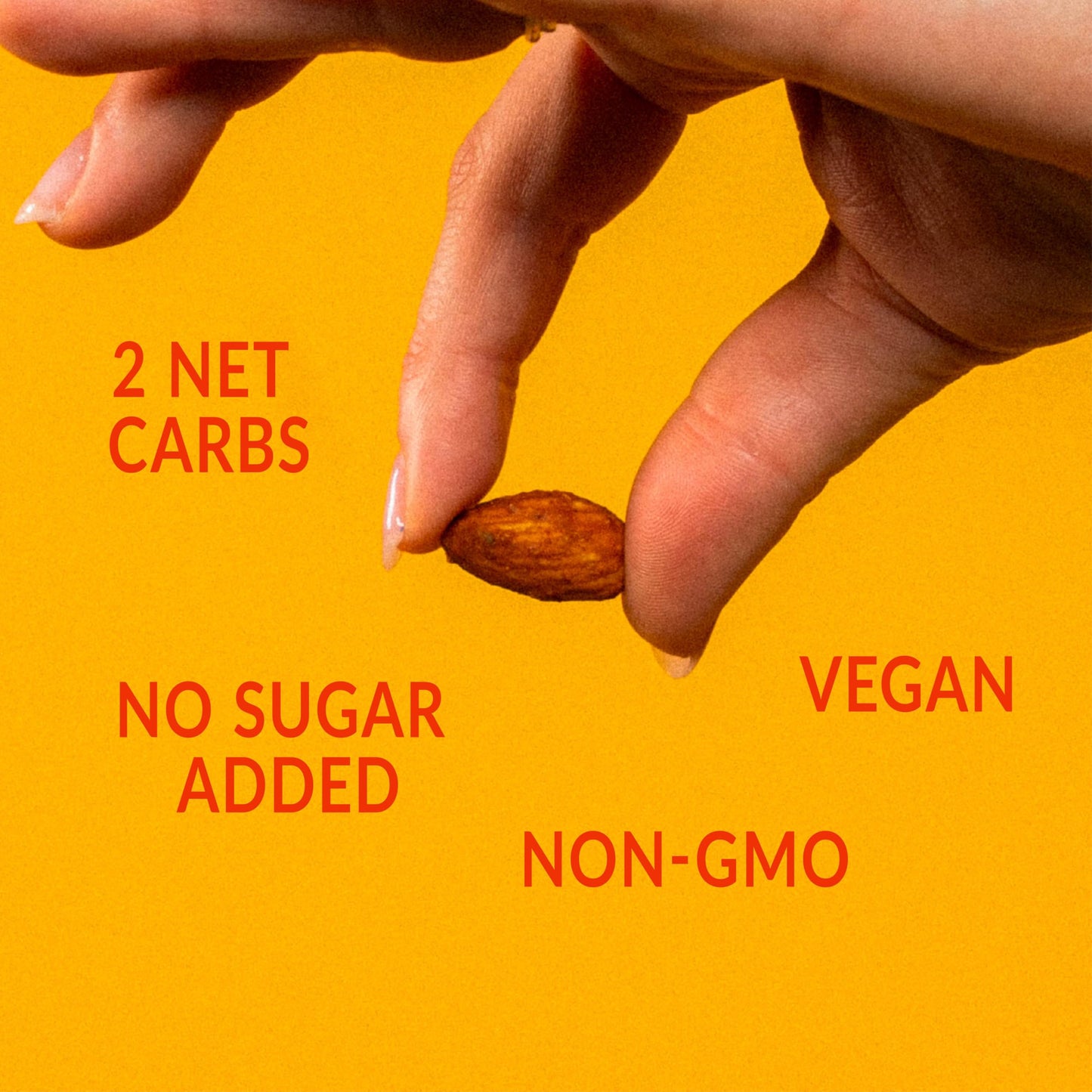 Lakanto Sweet and Savory Honey Habanero Almonds - On the Go Snack, Chile Powder Seasoning, Bold & Spicy, Gluten Free, Protein, Crunchy Roasted, Monk