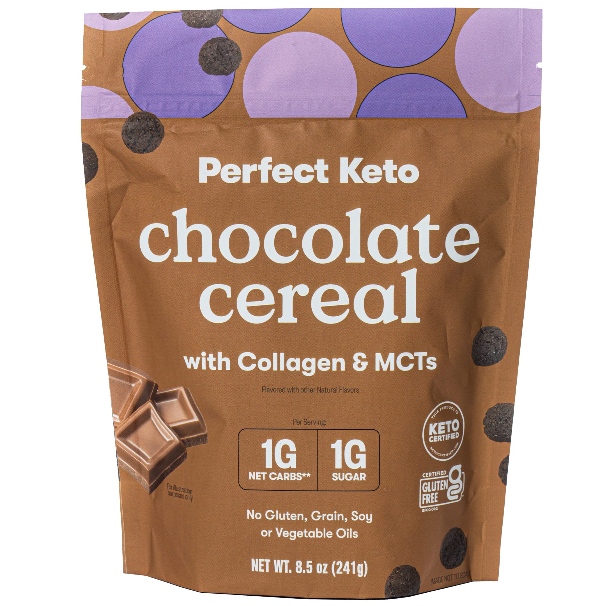Keto Cereal | Low Net Carb, Zero Sugar, Grain Free, Keto Protein Cereal | Keto Snacks & Protein Snacks | Keto Friendly Foods | Great Keto Breakfast