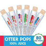 Otter Pops Freezer Bars, 100% Fruit Juice Ice Pops, Original Flavors (80ct - 2oz bars)