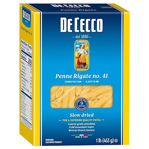 De Cecco Semolina Pasta, Penne Rigate No.41, 1 lb (Pack of 6)