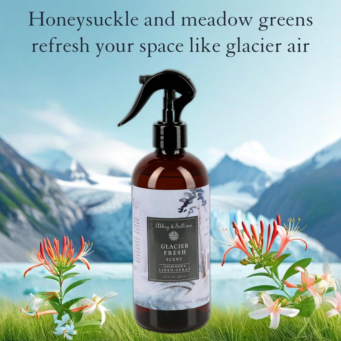Abbey & Sullivan Linen Spray, Glacier Fresh, 16 oz